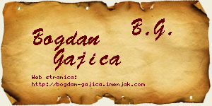 Bogdan Gajica vizit kartica